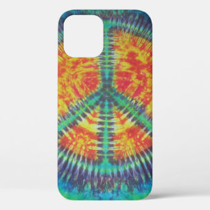 Peace Sign Tie Dye iPhone 12 Case