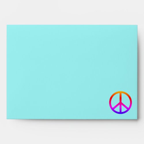 Peace Sign Tie Dye Design Envelope