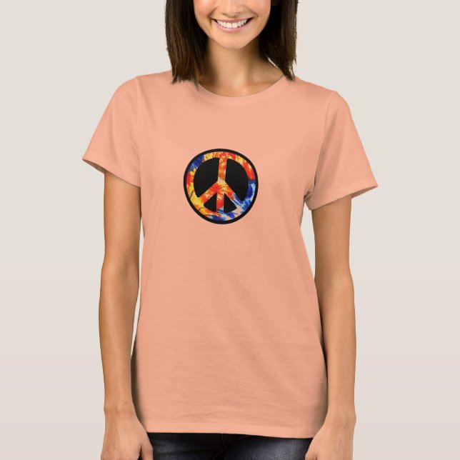 Peace Sign Tie-Dye T-Shirt (Front)