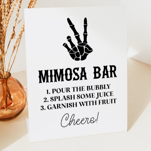 Peace Sign Till Death Do Us Party Mimosa Bar Sign