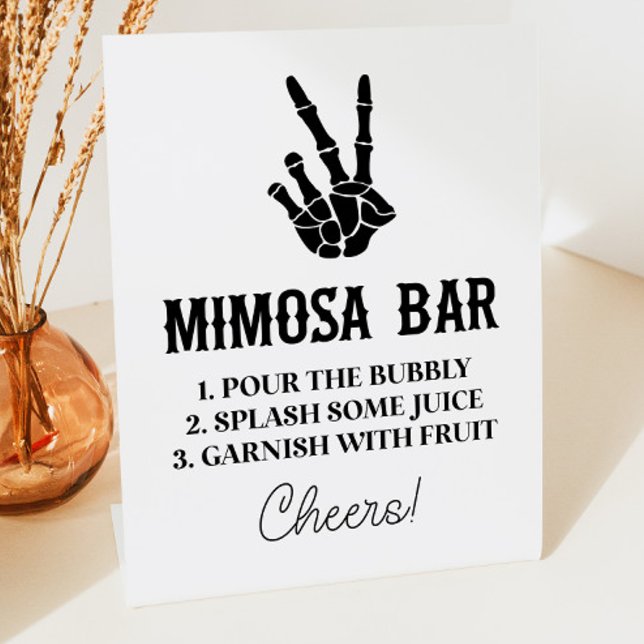 Peace Sign Till Death Do Us Party Mimosa Bar Sign (Creator Uploaded)