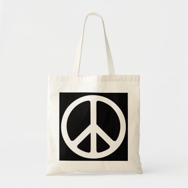 Peace Sign Tote Bag (Front)