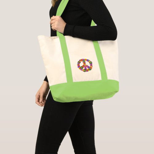 Peace Sign Tote Bag