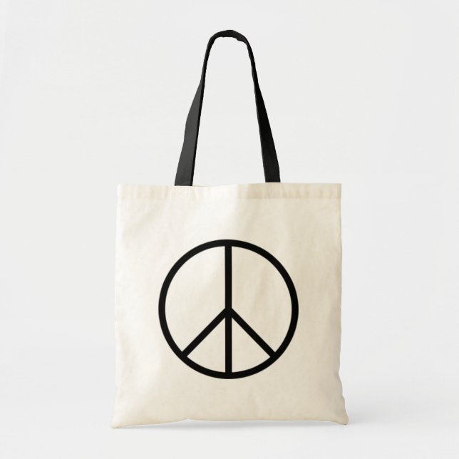 Peace Sign Tote Bag (Front)
