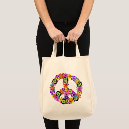 Peace Sign Tote Bag