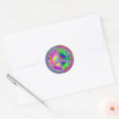 Peace Sign (trippy-hippie) sticker (Envelope)