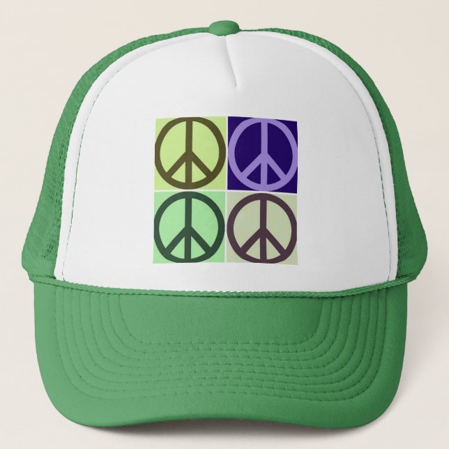Peace Sign Trucker Hat (Front)