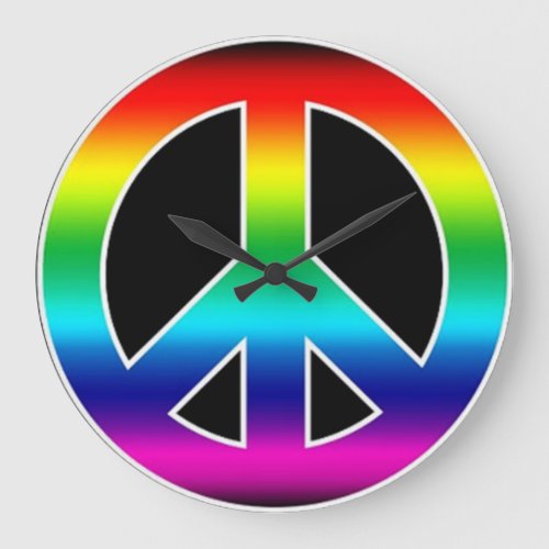 Peace Sign Wall Clock