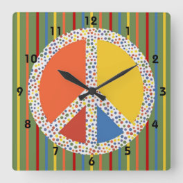 Peace Sign Wall Clock
