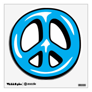 Peace Sign Wall Decal Retro Hippie Peace Sign Vinyl Decal