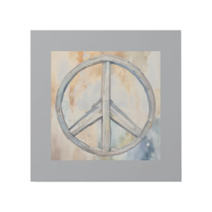 Peace Sign Watercolor Painting Art
