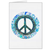 Peace Sign With Blue Waves (Front)