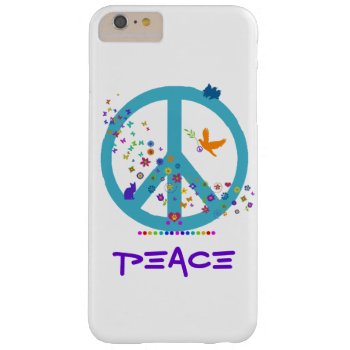 Peace Sign With Rainbow Colors Barely There Iphone 6 Plus Case by FatCatGraphics at Zazzle