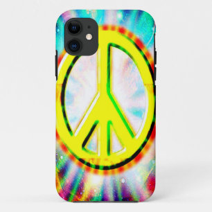 PEACE Sign Yellow Colorful Happy and Fun Case-Mate iPhone 11 Case