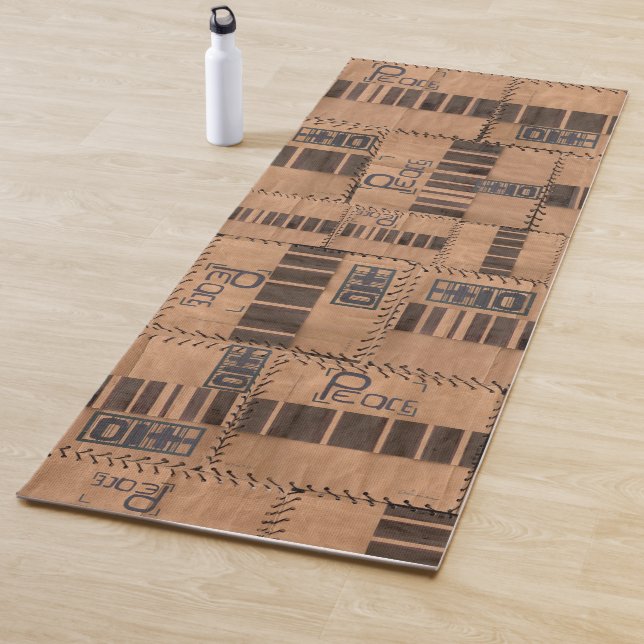 Peace sign yoga mat (In Situ)