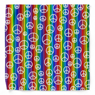 Peace Signs Bubbles Bandana