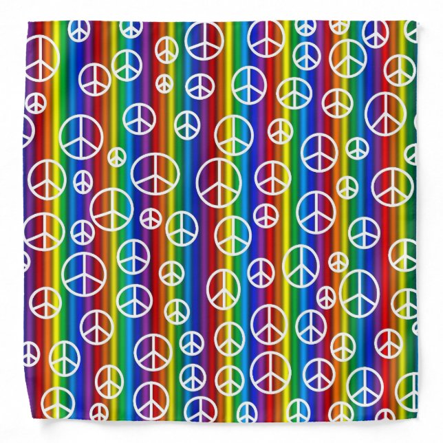 Peace Signs Bubbles Bandana (Front)