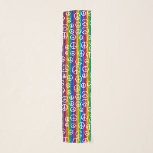 Peace Signs Bubbles Scarf