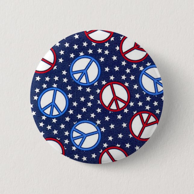 Peace Signs Button (Front)