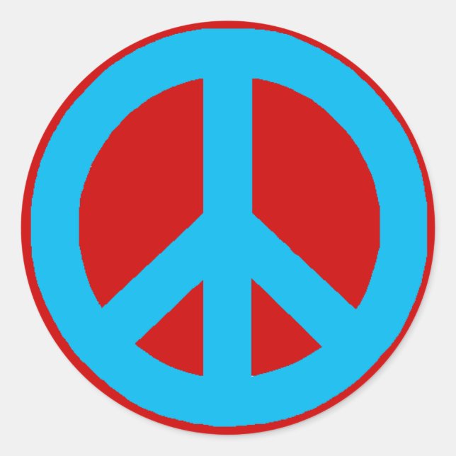 Peace Signs Classic Round Sticker (Front)