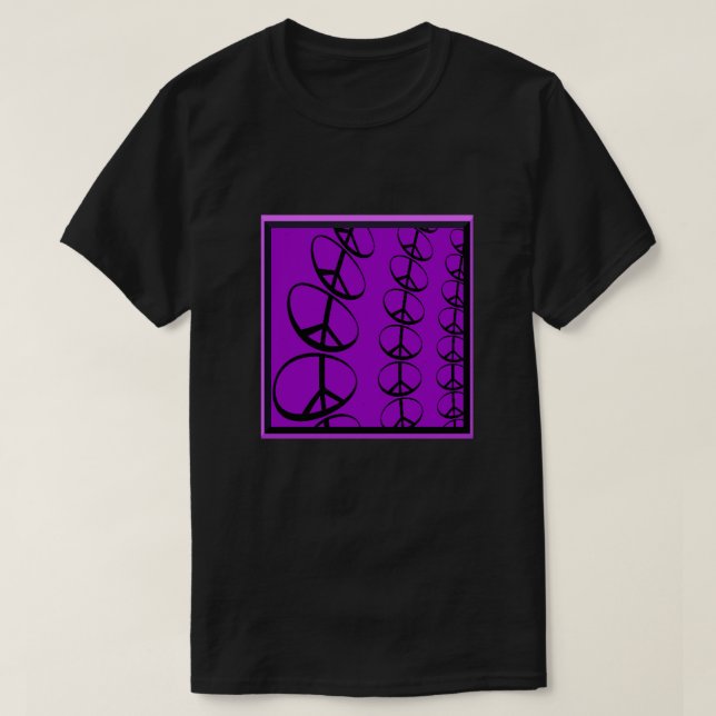 Peace Signs Fractal T-Shirt (Design Front)