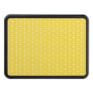 Peace Signs on Sunny Yellow Hitch Cover