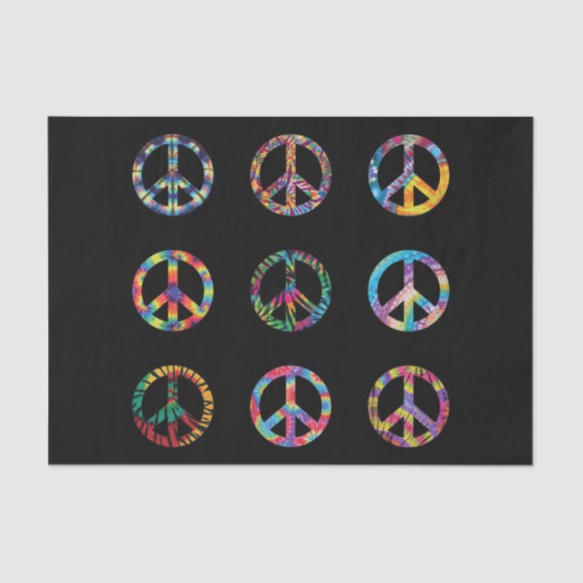 Peace signs tissue paper (Front)