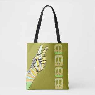 Peace Signs  Tote Bag