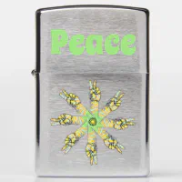 Peace Signs Zippo Lighter