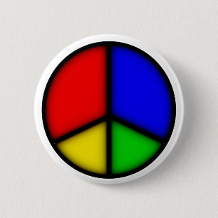 peace simple button