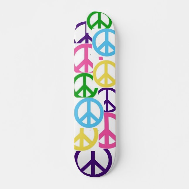 peace! skateboard deck (Front)