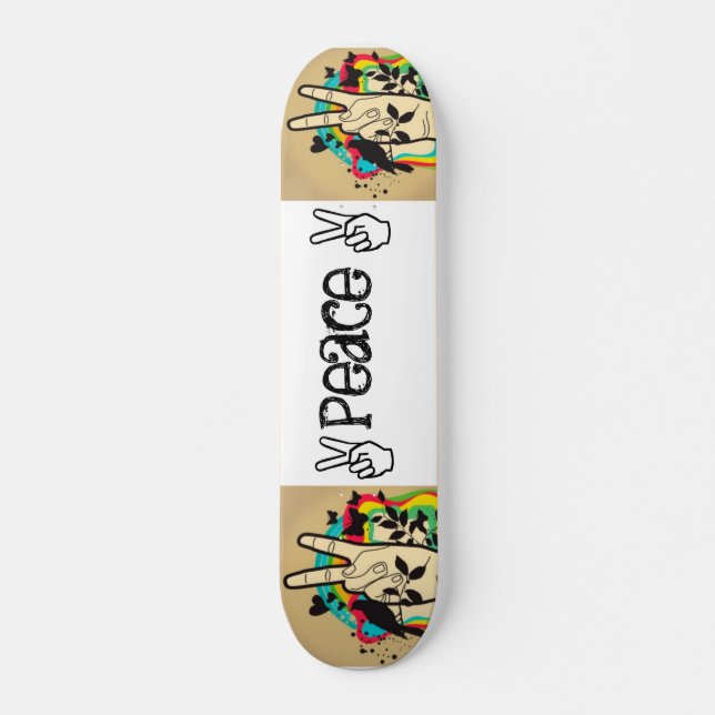 peace skateboard deck (Front)