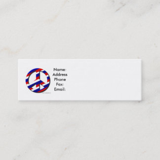 peace-sm, Name:AddressPhoneFax:Email: Mini Business Card