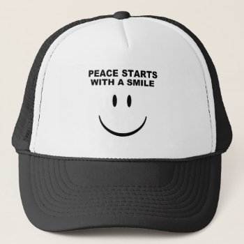 Peace Smile Hat by agiftfromgod at Zazzle