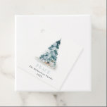 Peace Snow Watercolor Pine Christmas Tree Gifts Favor Tags<br><div class="desc">If you need any further customisation please feel free to message me on yellowfebstudio@gmail.com.</div>