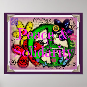 Peace & Solidarity Design Poster