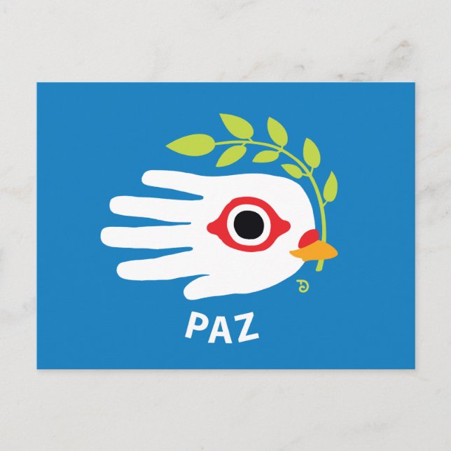 Peace Spanish postcard (Front)