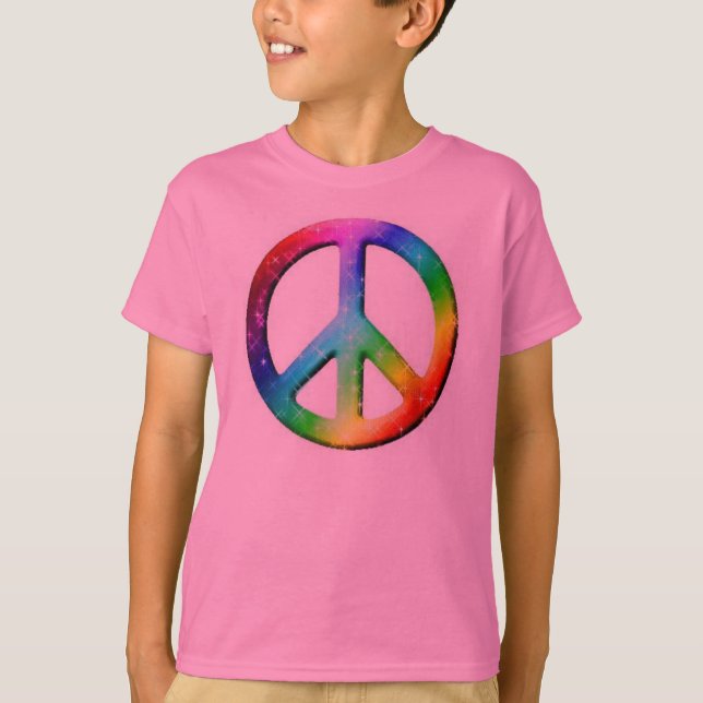 Peace sparkles T-Shirt (Front)