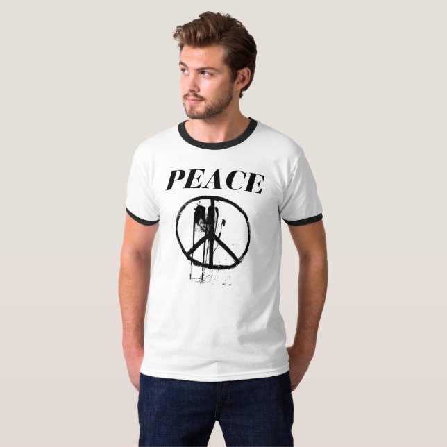 Peace - spray & logo T-Shirt (Front Full)