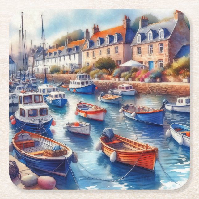Peace Square Paper Coaster (Front)