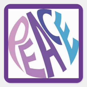 PEACE SQUARE STICKER