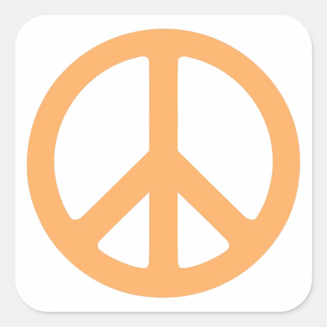 Peace Square Sticker (Front)