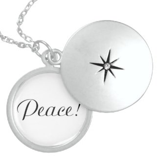 PEACE STERLING SILVER NECKLACE