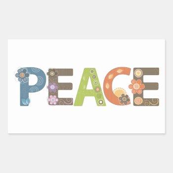 Peace Sticker by EveStock at Zazzle