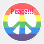 Peace!!! Stickers at Zazzle