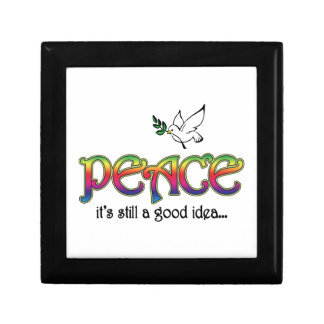 Peace Still A Good Idea - White Dove Olive Branch Jewelry Box