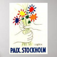 Peace Stockholm poster