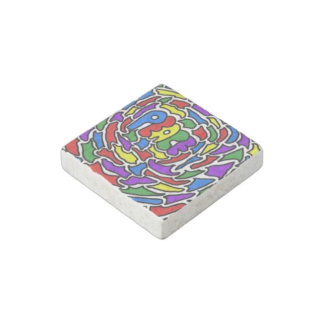 Peace Stone Magnet (Angled)
