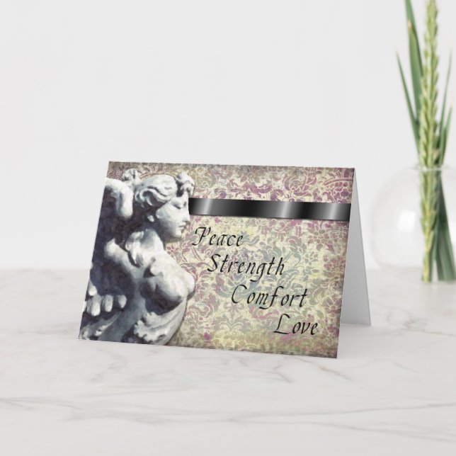 Peace, Strength, Comfort, Love Sympathy Card (Front)