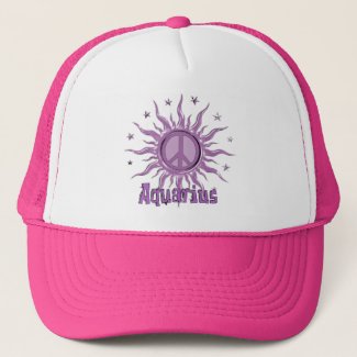 Peace Sun Aquarius Trucker Hat